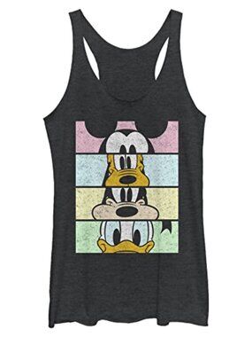 Disney Cropped Tank Top Women's Graphic Tee Sleeveless Crew Neck